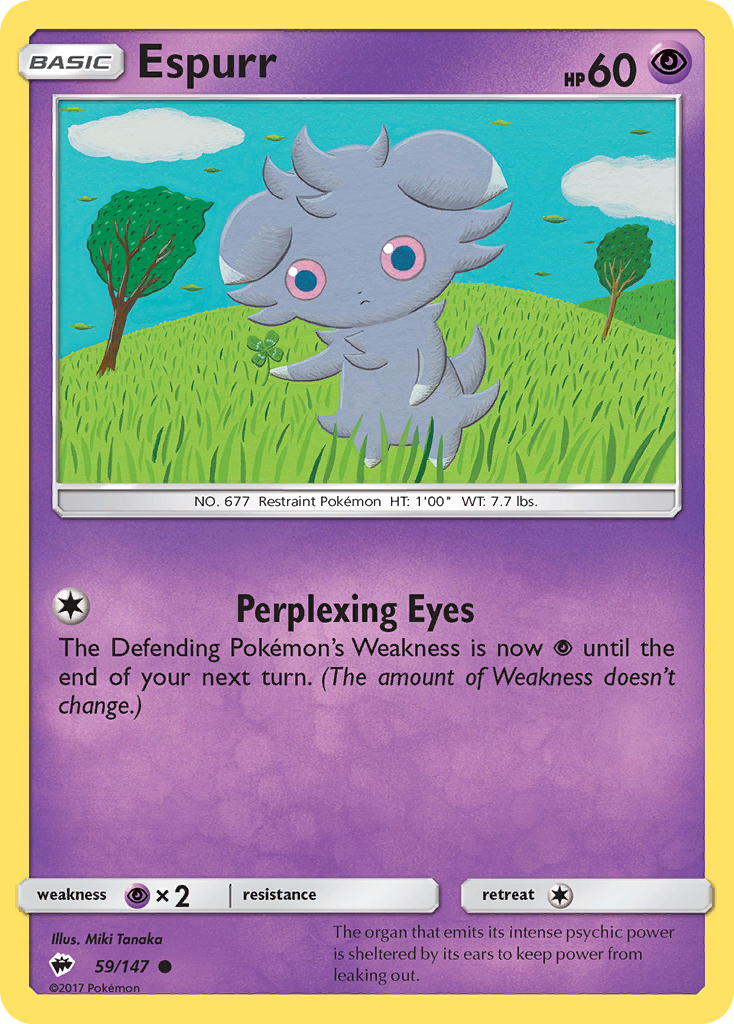 Espurr (59) [SM - Burning Shadows] Reverse Holofoil - Deck Out Gaming