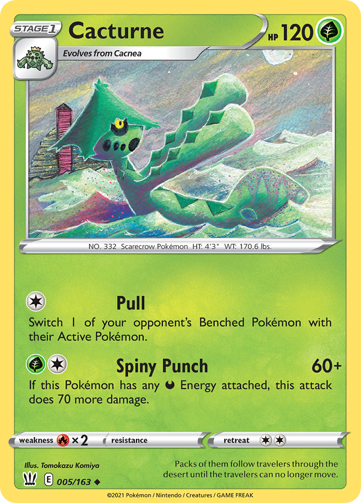 Cacturne [SWSH05: Battle Styles] Reverse Holofoil - Deck Out Gaming