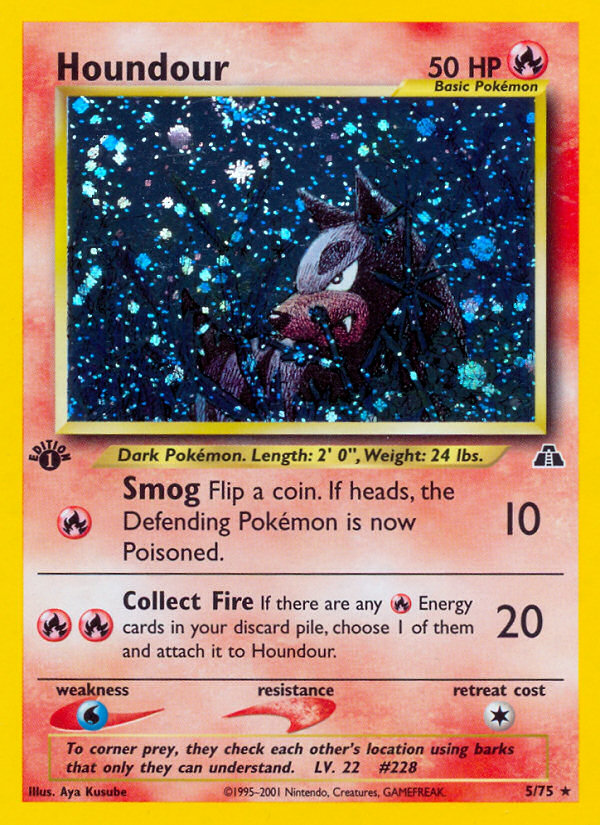 Houndour (5/75) [Neo Discovery 1st Edition] - Deck Out Gaming