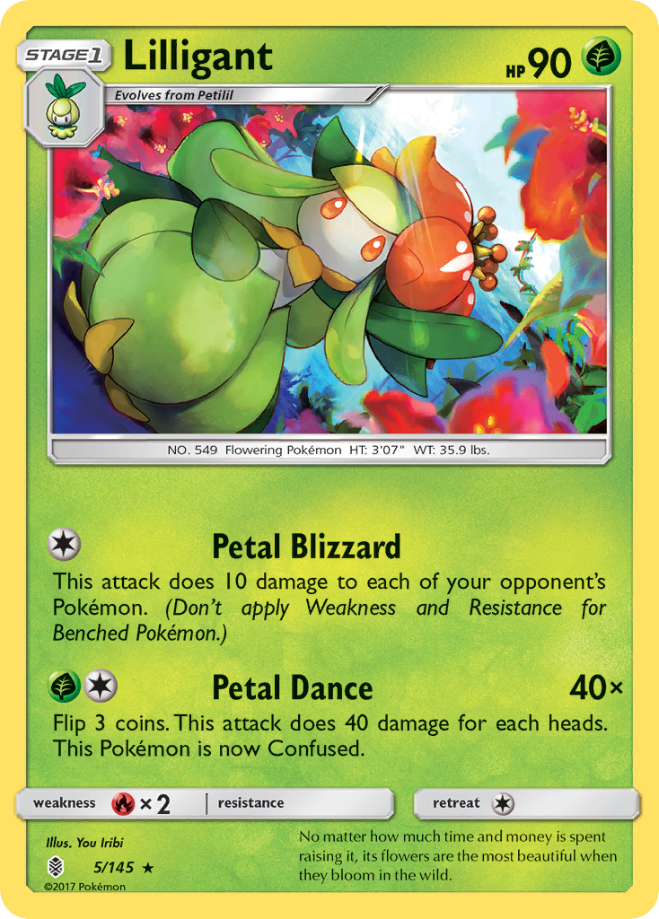 Lilligant (5) [SM - Guardians Rising] - Deck Out Gaming