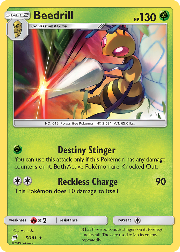 Beedrill (5/181) [Sun & Moon: Team Up] - Deck Out Gaming