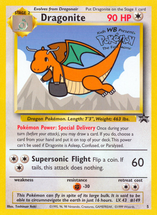 Dragonite (5) [WoTC Promo] - Deck Out Gaming