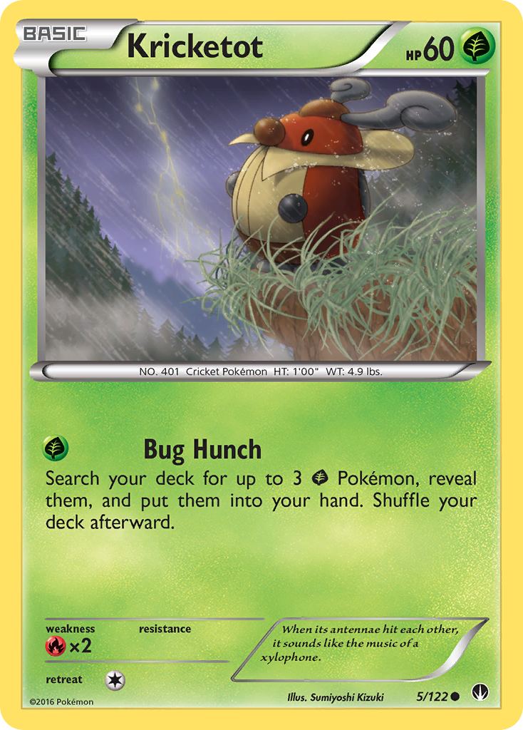 Kricketot (5) [XY - BREAKpoint] Reverse Holofoil - Deck Out Gaming