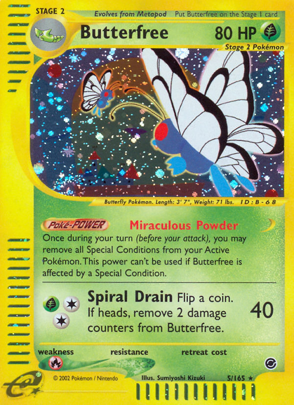 Butterfree (5) (5) [Expedition] Reverse Holofoil