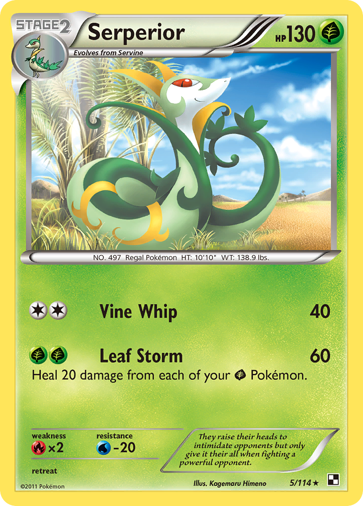 Serperior [Black & White] Reverse Holofoil - Deck Out Gaming