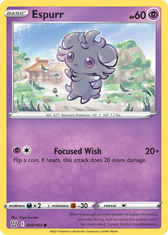 Espurr [SWSH05: Battle Styles] Reverse Holofoil - Deck Out Gaming