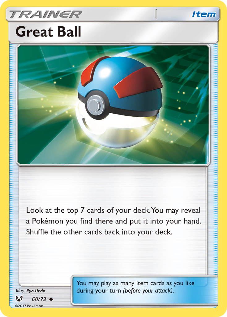 Great Ball (60/73) [Sun & Moon: Shining Legends] Reverse Holofoil - Deck Out Gaming