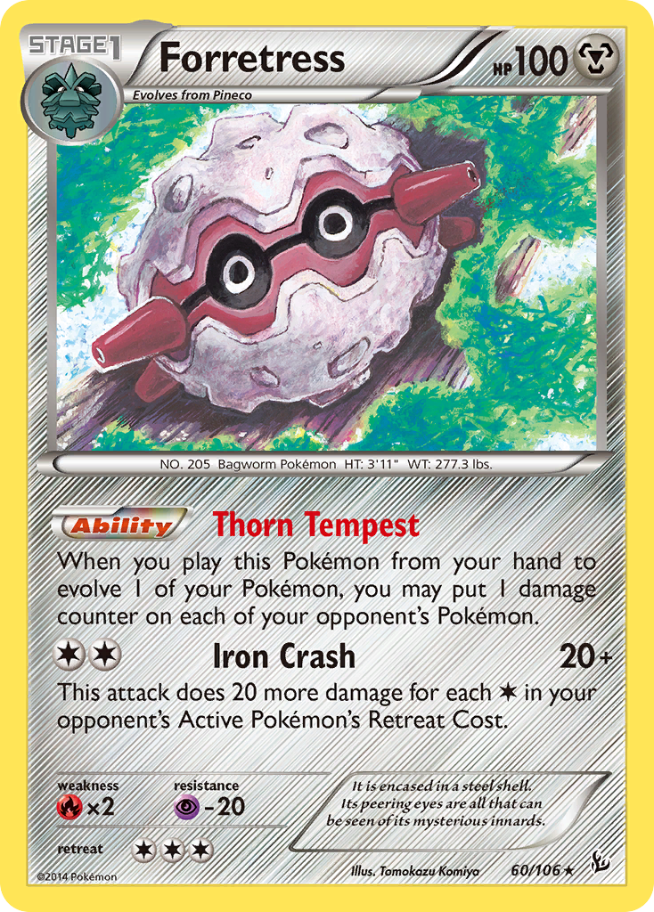 Forretress (60) [XY - Flashfire] Reverse Holofoil - Deck Out Gaming