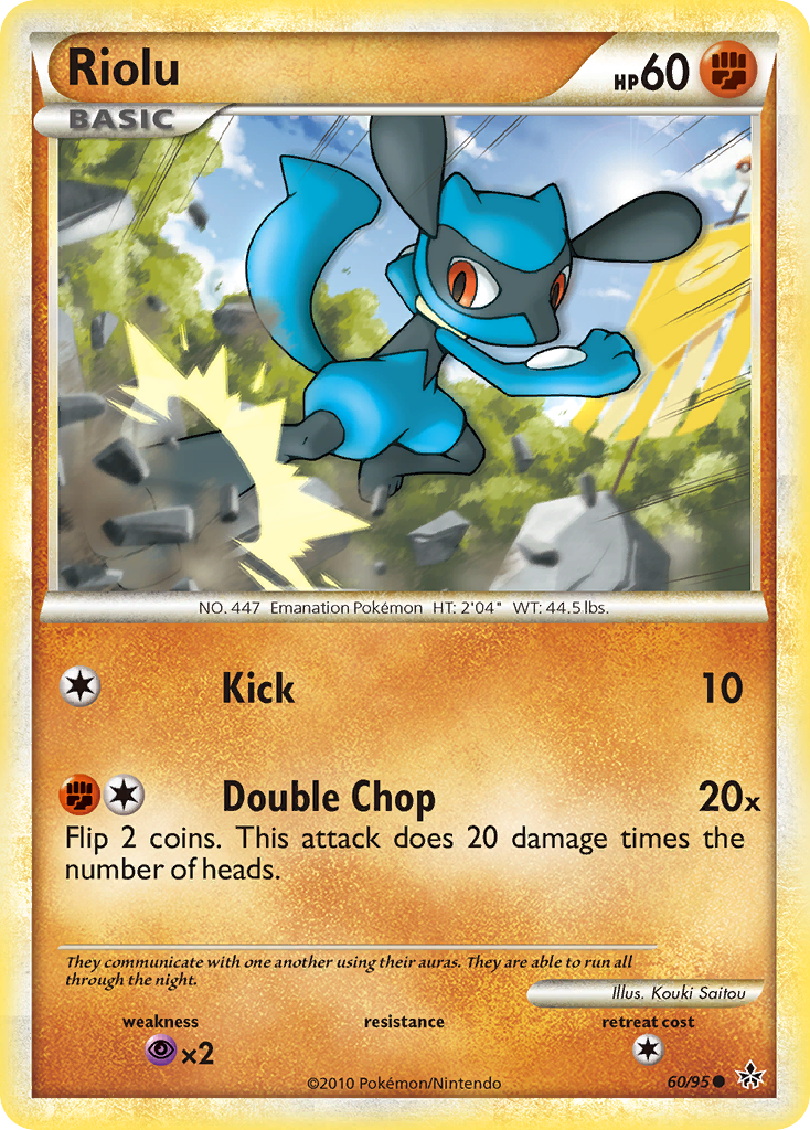 Riolu (60) [Unleashed] Reverse Holofoil - Deck Out Gaming