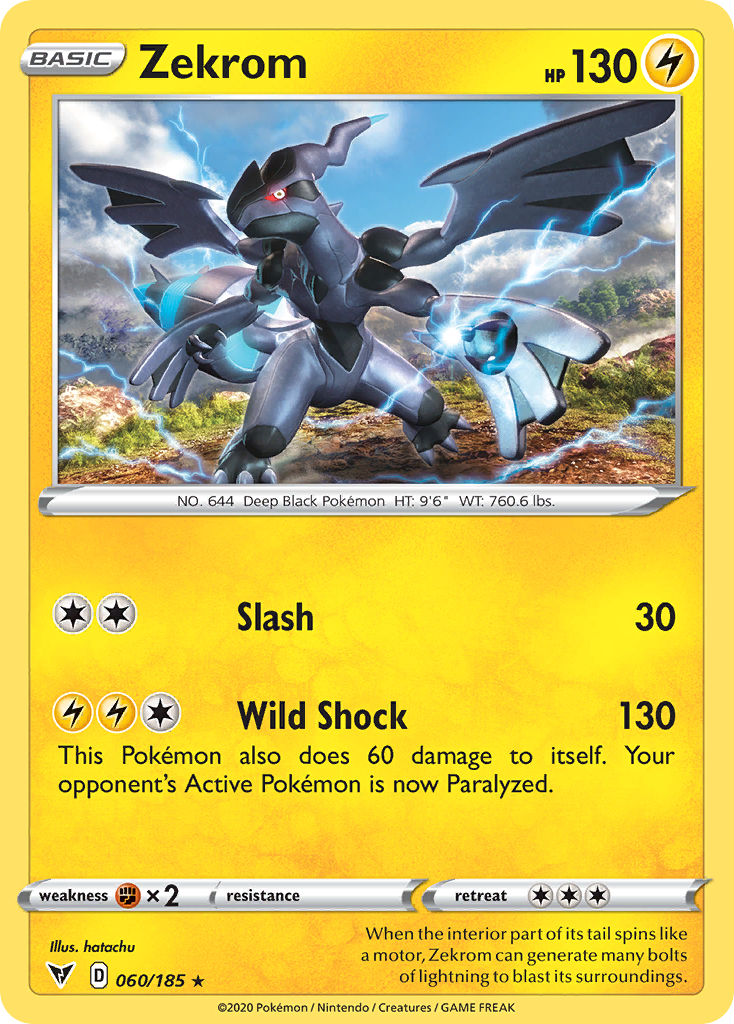 Zekrom [SWSH04: Vivid Voltage] Reverse Holofoil - Deck Out Gaming