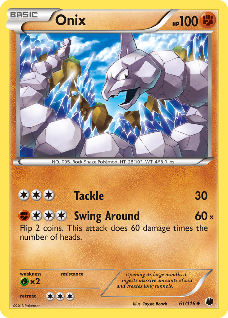 Onix (61) [Plasma Freeze] Reverse Holofoil - Deck Out Gaming