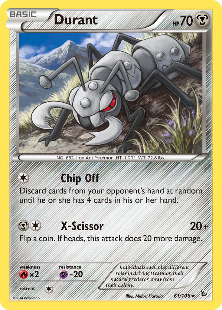 Durant (61) [XY - Flashfire] Reverse Holofoil - Deck Out Gaming