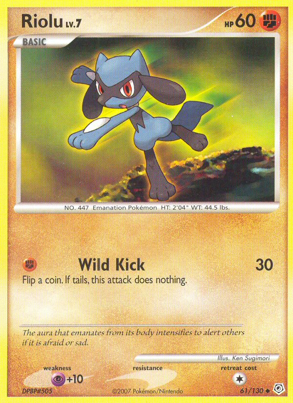 Riolu (61) [Diamond and Pearl] Reverse Holofoil - Deck Out Gaming