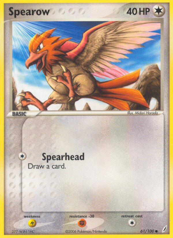 Spearow (61/100) (Stamped) [EX: Crystal Guardians] - Deck Out Gaming