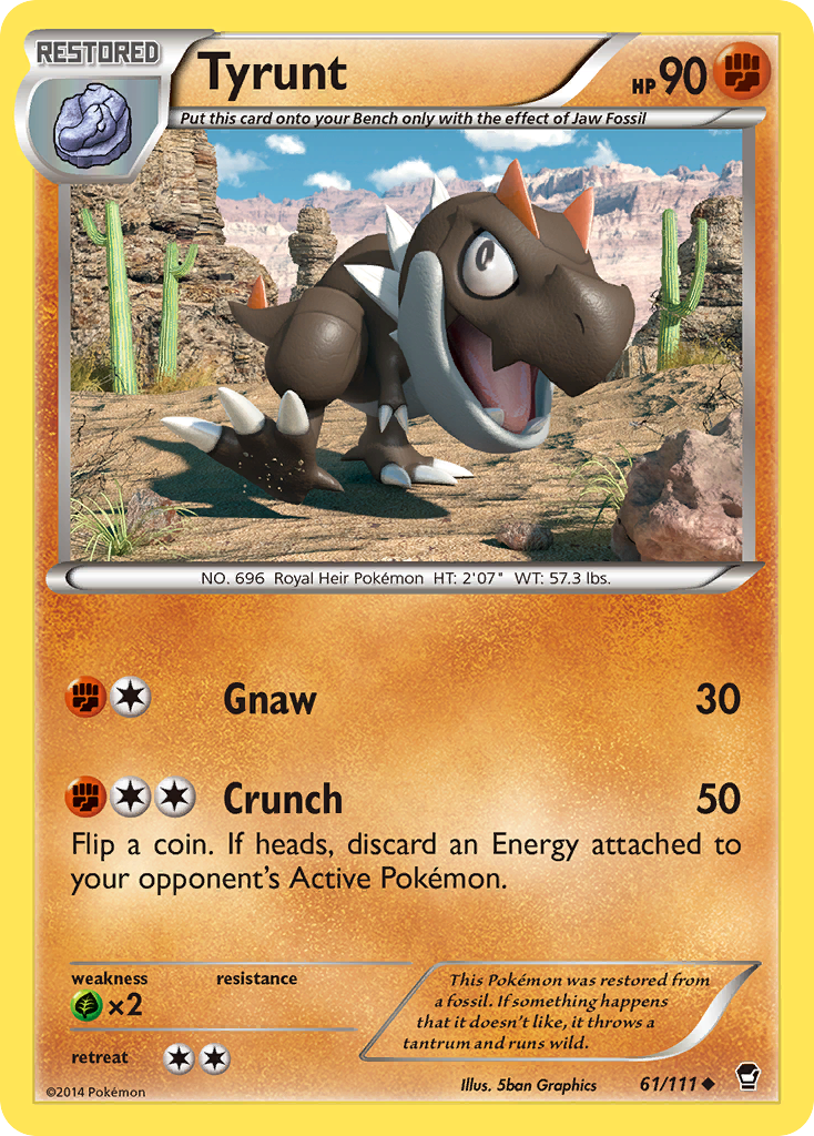 Tyrunt (61) [XY - Furious Fists] Reverse Holofoil - Deck Out Gaming