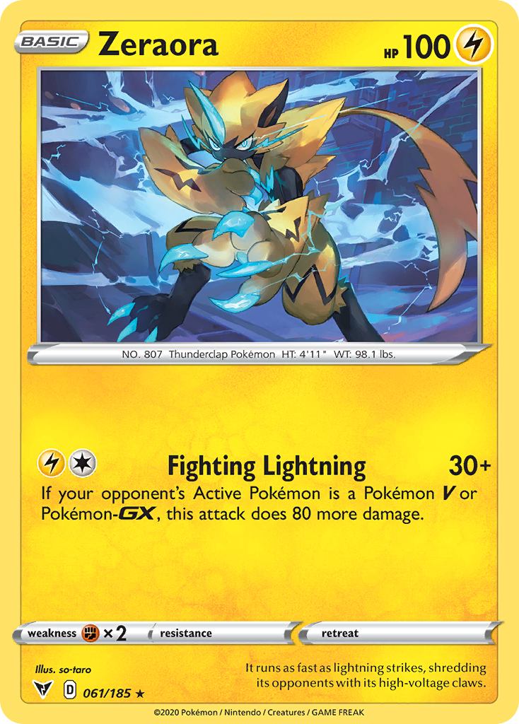 Zeraora [SWSH04: Vivid Voltage] Reverse Holofoil - Deck Out Gaming