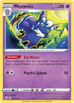 Meowstic [SWSH05: Battle Styles] Reverse Holofoil - Deck Out Gaming