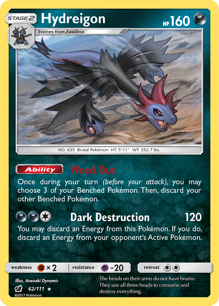 Hydreigon (62) [SM - Crimson Invasion] Reverse Holofoil - Deck Out Gaming