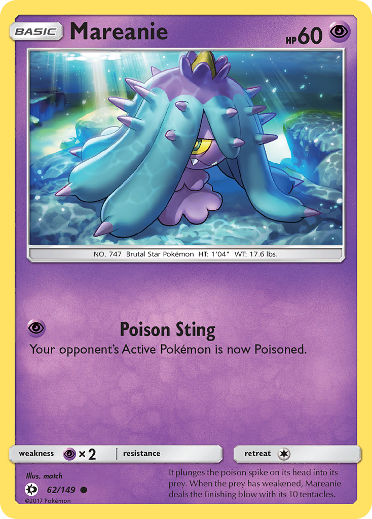 Mareanie (62) [SM Base Set] Reverse Holofoil - Deck Out Gaming