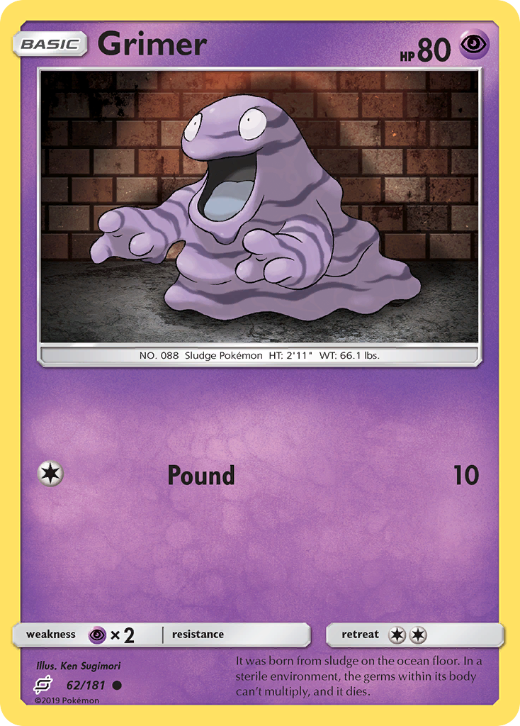Grimer (62/181) [Sun & Moon: Team Up] Reverse Holofoil - Deck Out Gaming
