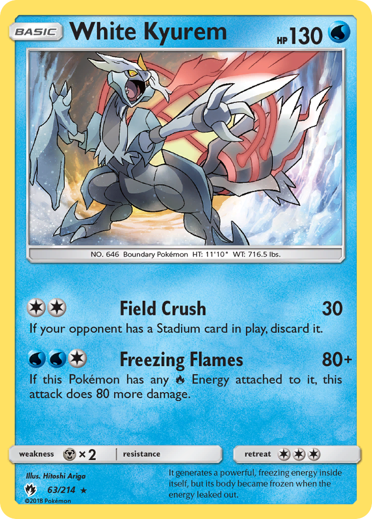 White Kyurem (63) [SM - Lost Thunder] Reverse Holofoil