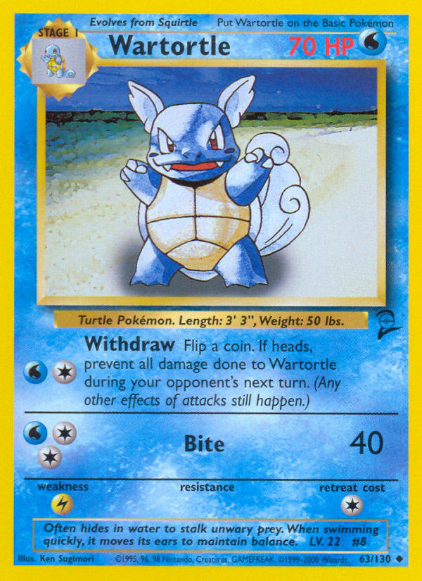 Wartortle (63) [Base Set 2]