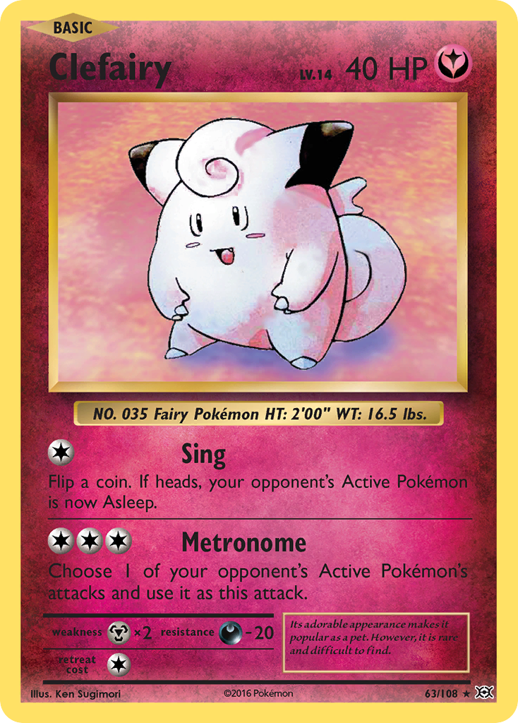 Clefairy (63) [XY - Evolutions] Reverse Holofoil