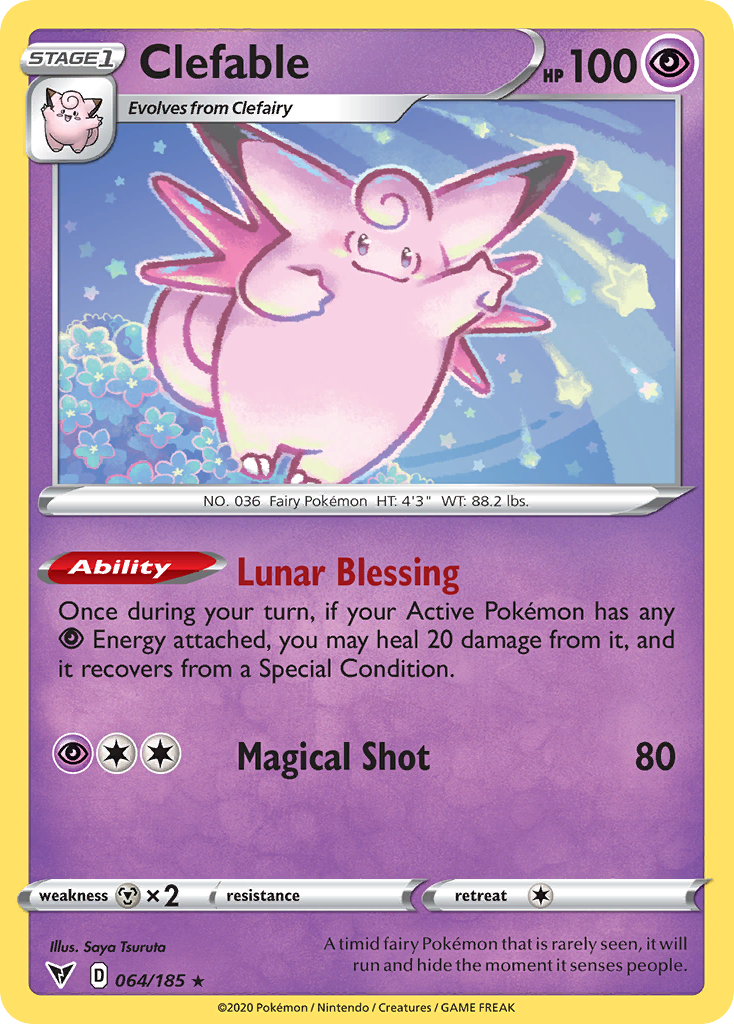 Clefable [SWSH04: Vivid Voltage] Reverse Holofoil - Deck Out Gaming