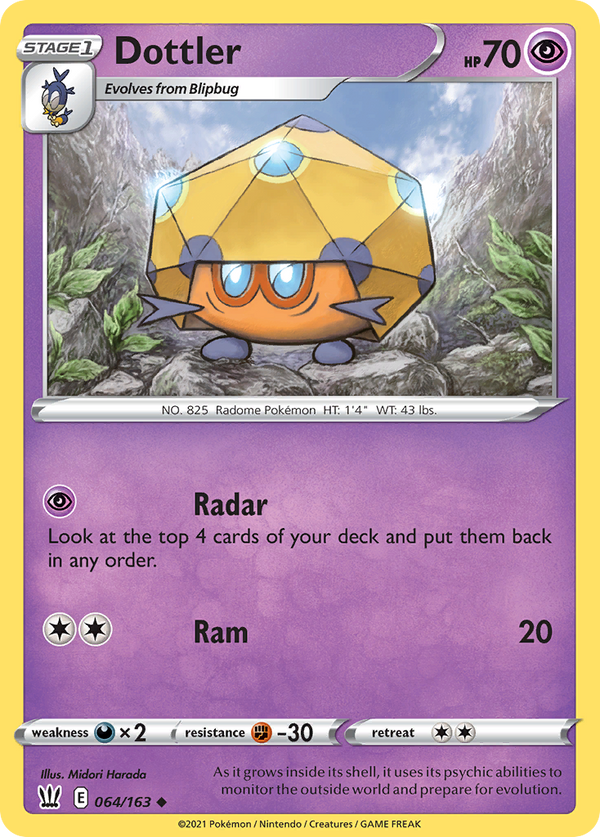 Dottler [SWSH05: Battle Styles] Reverse Holofoil - Deck Out Gaming