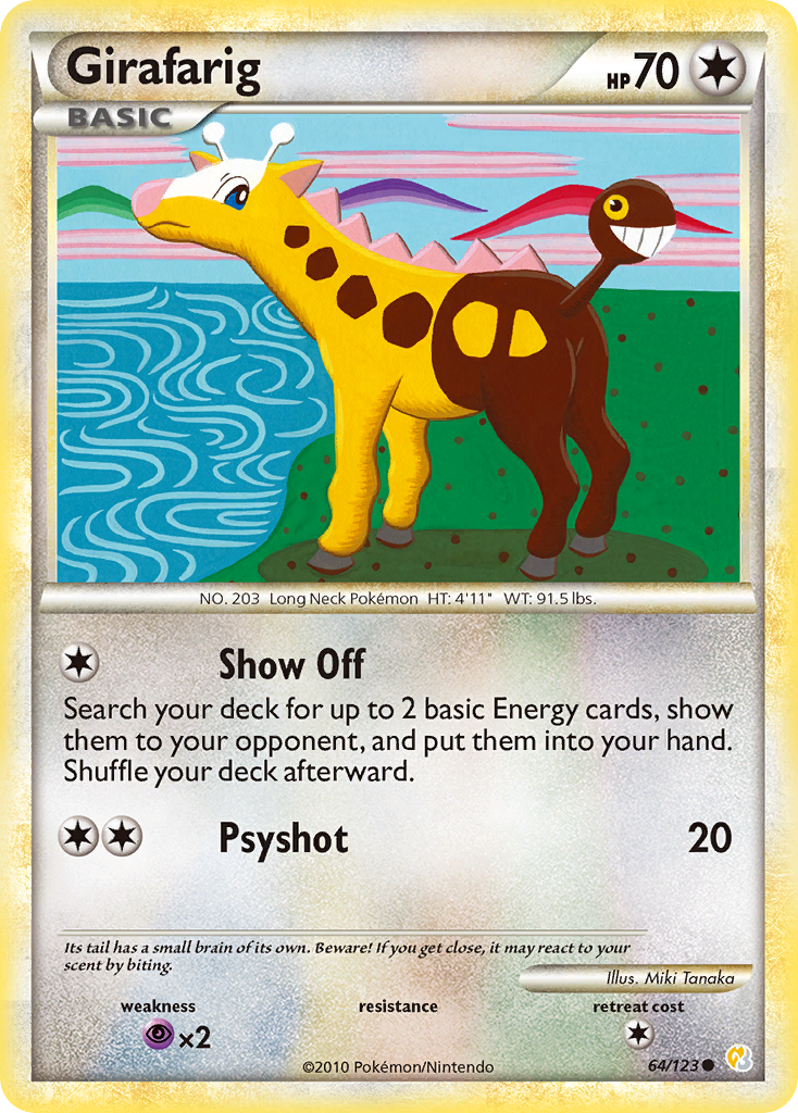 Girafarig (64) [HeartGold SoulSilver] Reverse Holofoil - Deck Out Gaming