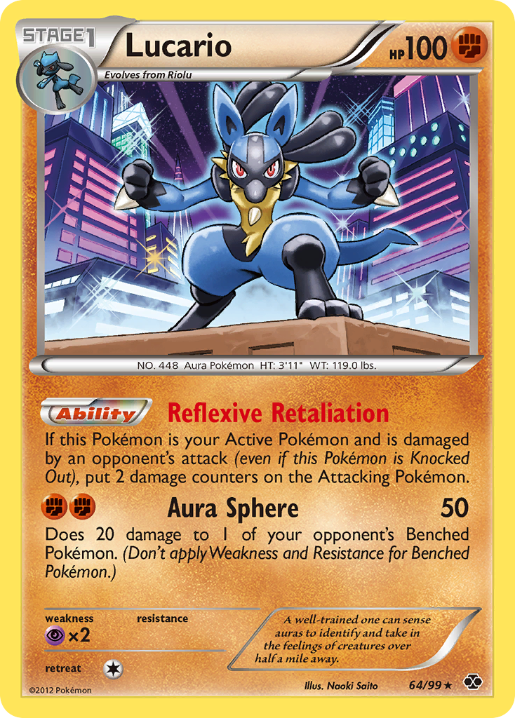 Lucario (64) [Next Destinies] Reverse Holofoil - Deck Out Gaming