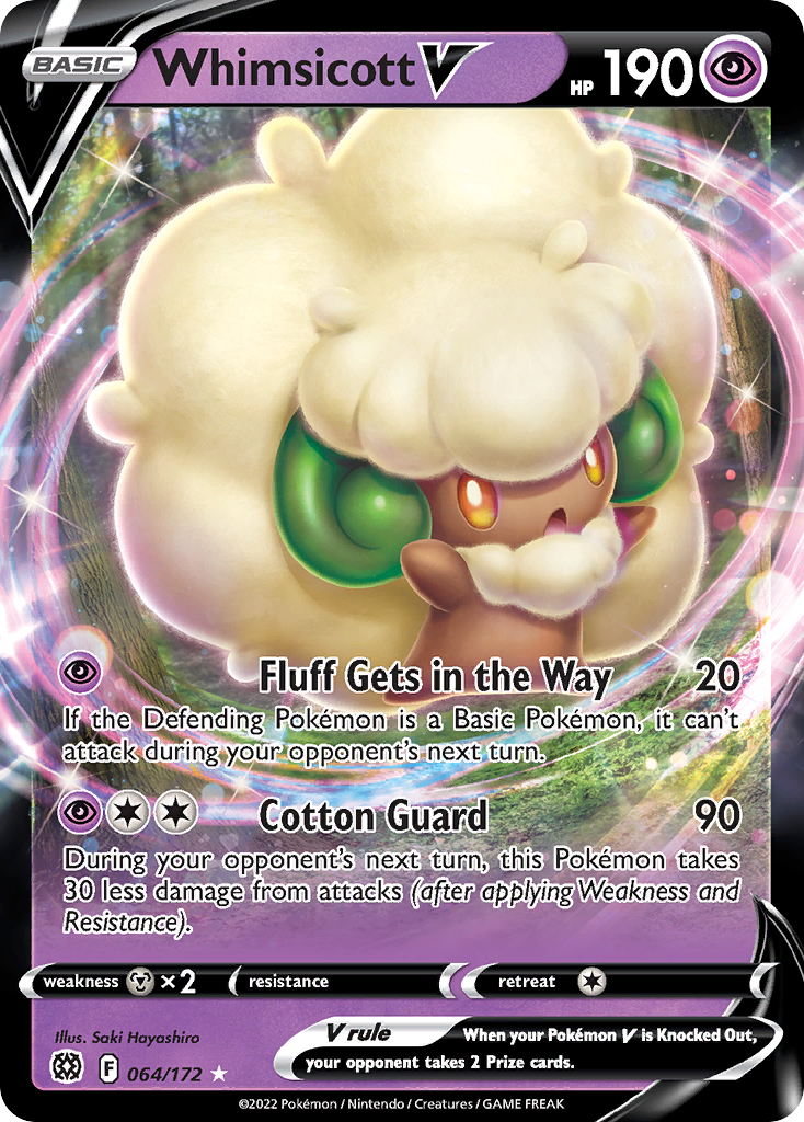 Whimsicott V (064/172) [Sword & Shield: Brilliant Stars] - Deck Out Gaming