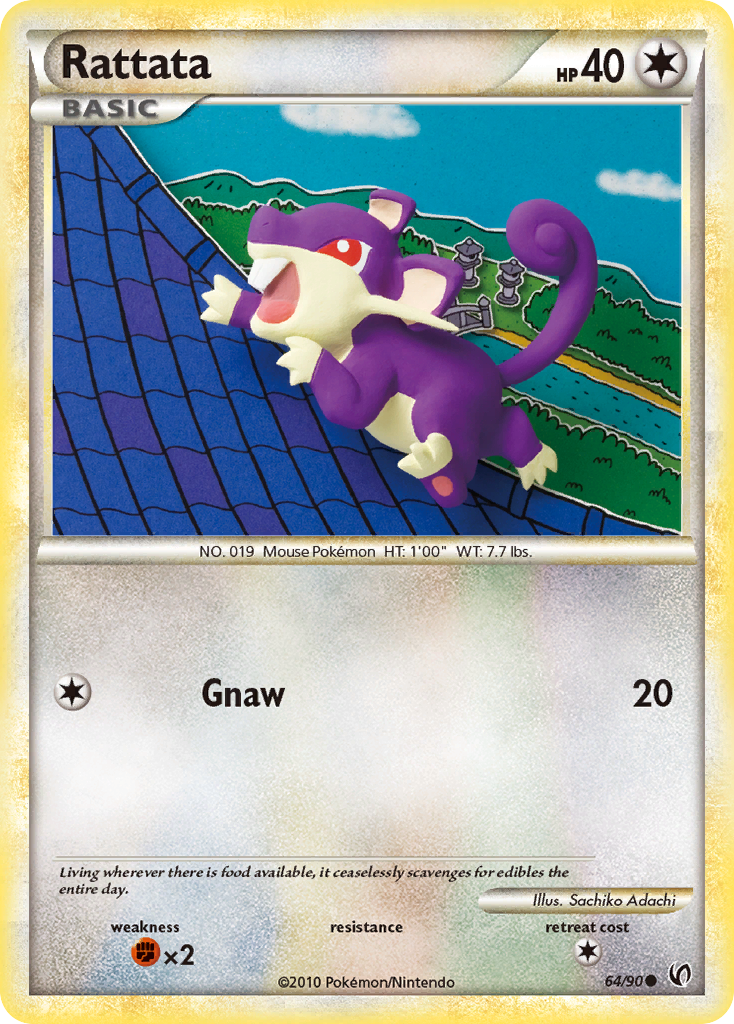 Rattata (64) [Undaunted] Reverse Holofoil - Deck Out Gaming
