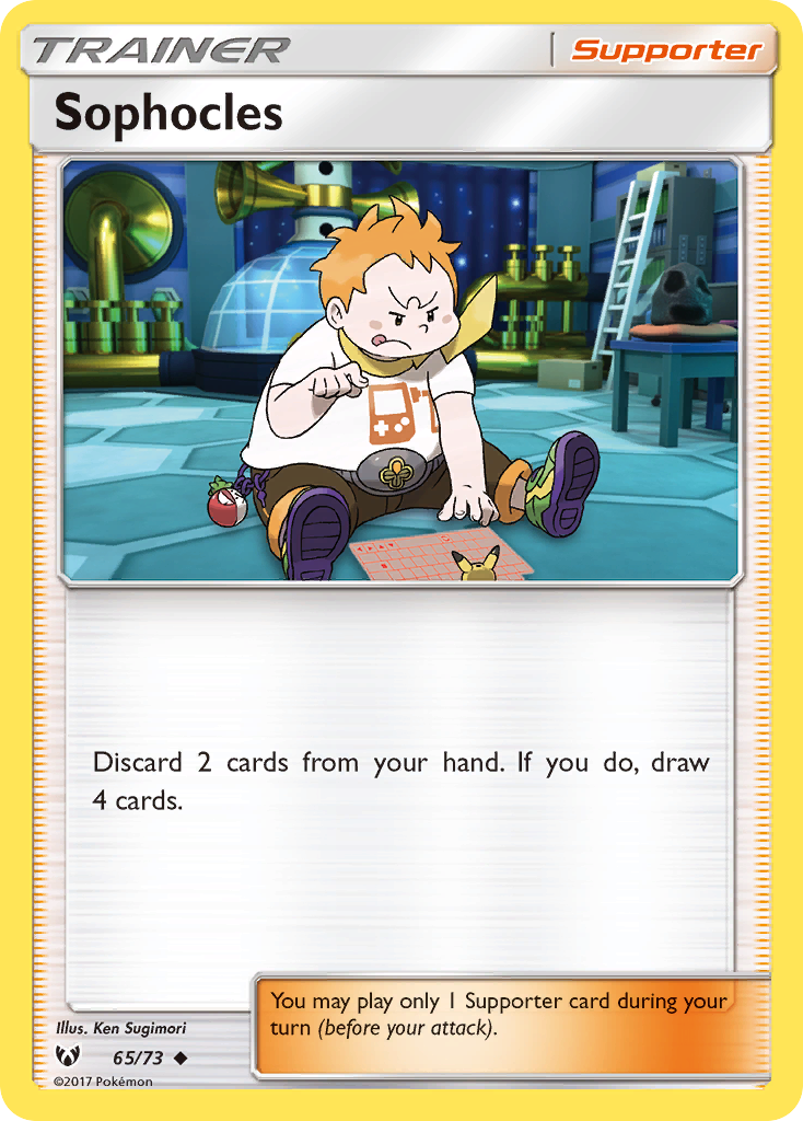 Sophocles (65/73) [Sun & Moon: Shining Legends] Reverse Holofoil - Deck Out Gaming