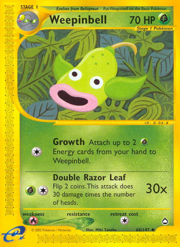 Weepinbell (65) [Aquapolis] Reverse Holofoil - Deck Out Gaming