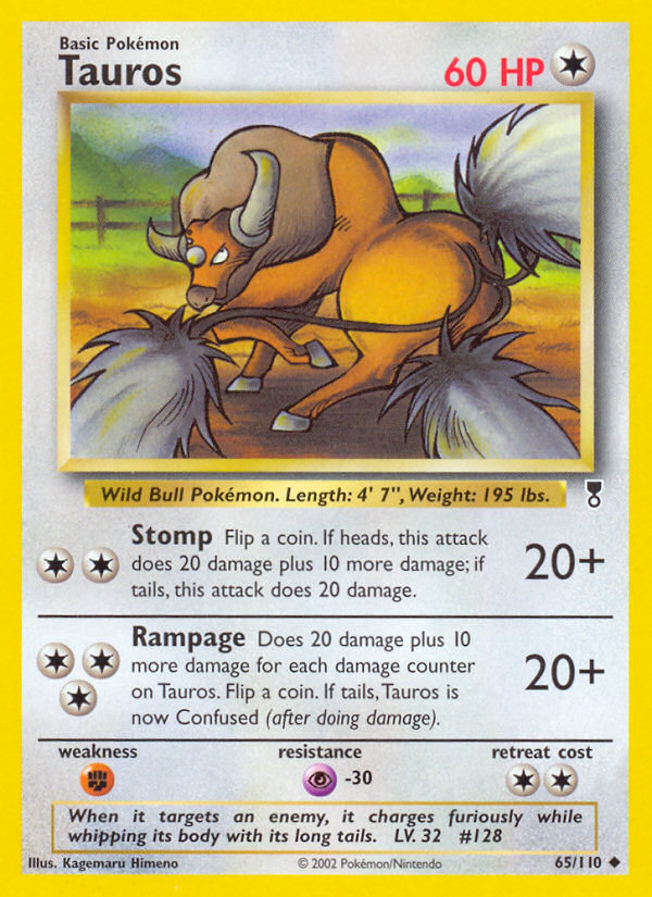 Tauros (65) [Legendary Collection] Reverse Holofoil