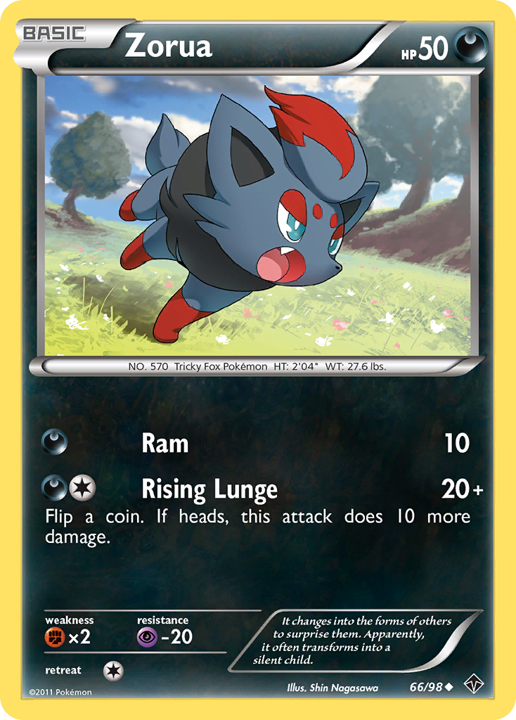 Zorua (66) [Emerging Powers] Reverse Holofoil - Deck Out Gaming