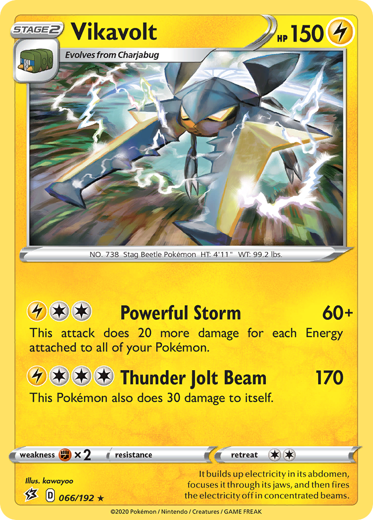 Vikavolt (66/192) [SWSH02: Rebel Clash] Reverse Holofoil - Deck Out Gaming