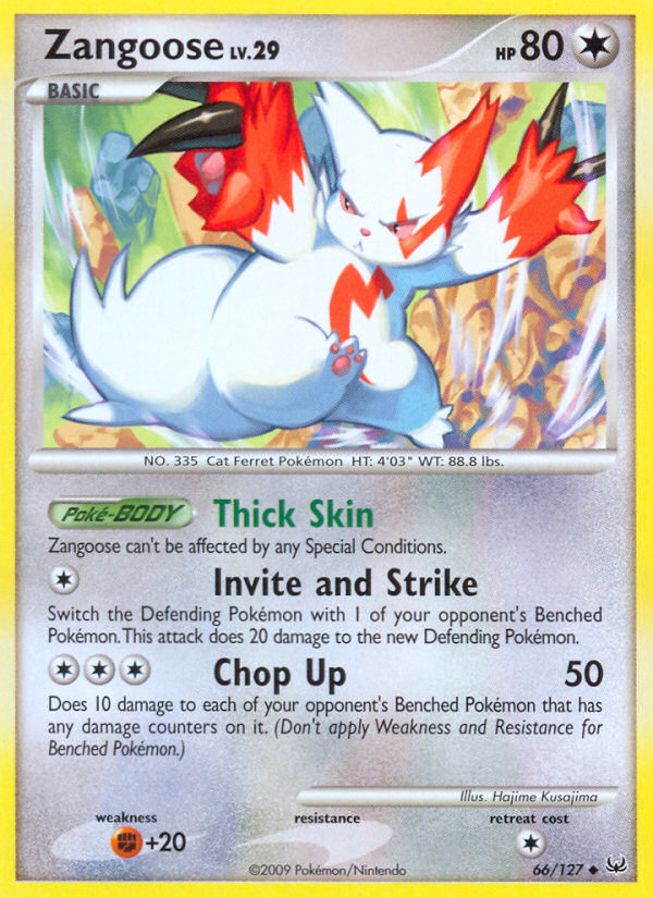 Zangoose (66) [Platinum] Reverse Holofoil - Deck Out Gaming