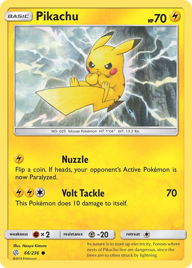Pikachu (66/236) [SM - Cosmic Eclipse] Reverse Holofoil - Deck Out Gaming