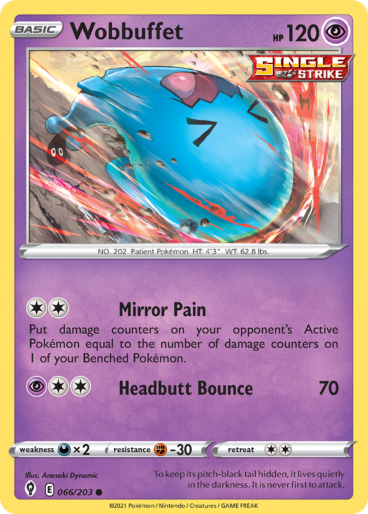 Wobbuffet (066/203) [Sword & Shield: Evolving Skies] Reverse Holofoil - Deck Out Gaming