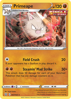 Primeape [SWSH05: Battle Styles] Reverse Holofoil - Deck Out Gaming