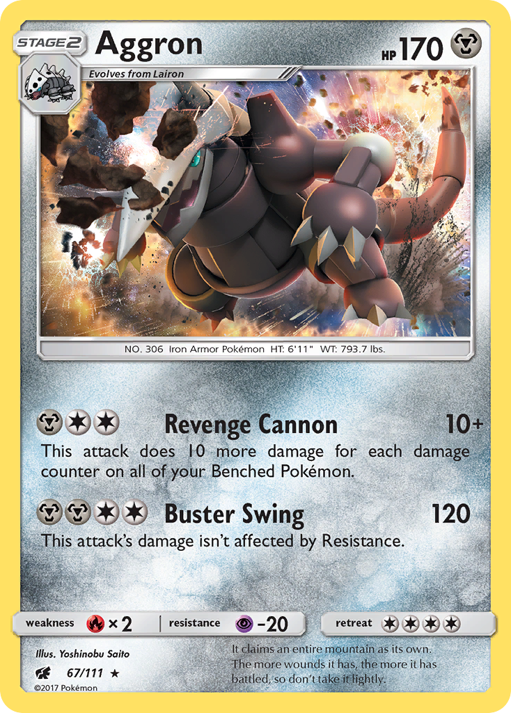 Aggron (67) [SM - Crimson Invasion] - Deck Out Gaming