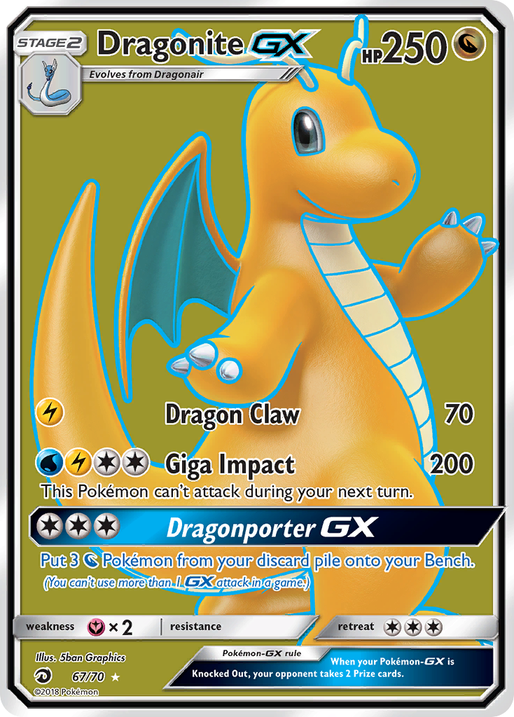 Dragonite GX (Full Art) (67) [Dragon Majesty] - Deck Out Gaming