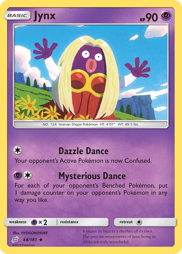 Jynx (68/181) [Sun & Moon: Team Up] Reverse Holofoil - Deck Out Gaming