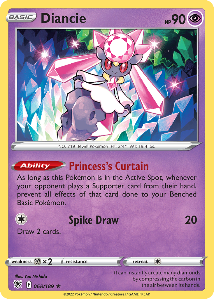 Diancie (068/189) [Sword & Shield: Astral Radiance] - Deck Out Gaming