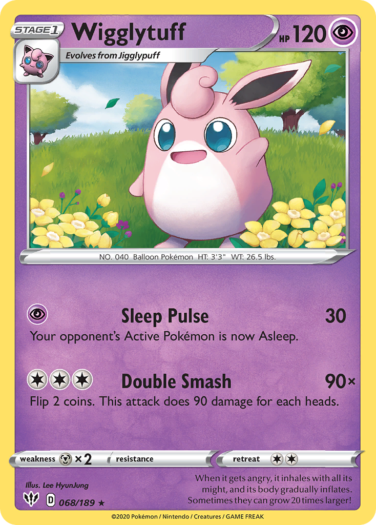 Wigglytuff (68/189) [SWSH03: Darkness Ablaze] - Deck Out Gaming