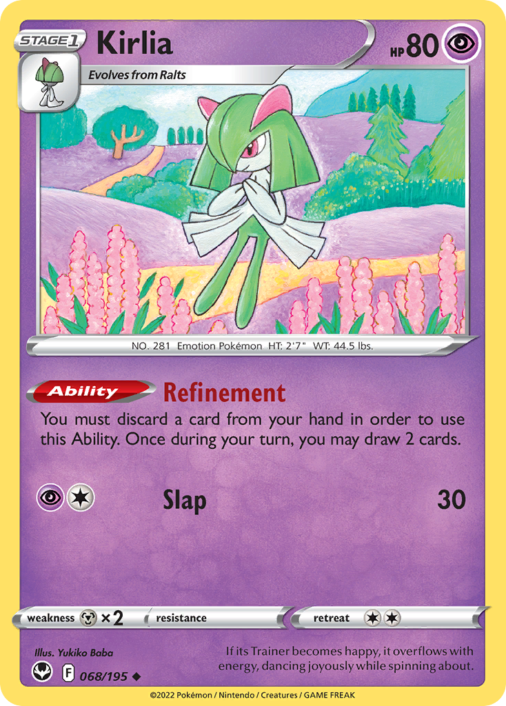 Kirlia (068/195) [Sword & Shield: Silver Tempest] Reverse Holofoil - Deck Out Gaming