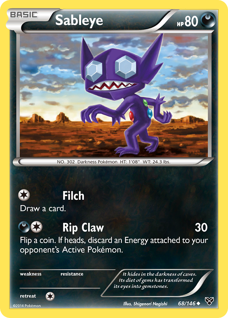 Sableye (68) [XY Base Set] Reverse Holofoil - Deck Out Gaming