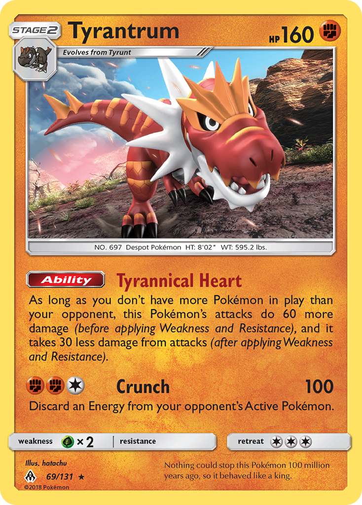 Tyrantrum (69) [SM - Forbidden Light] Reverse Holofoil - Deck Out Gaming